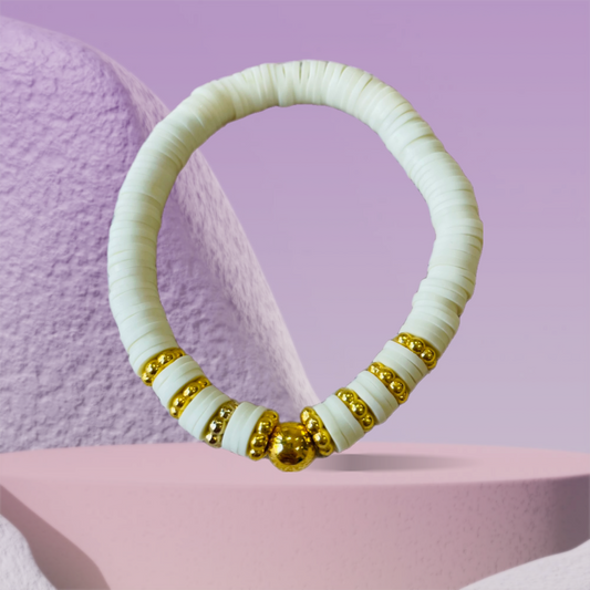 Mint green golden bracelet