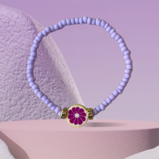 Fruity purple lemon bracelet